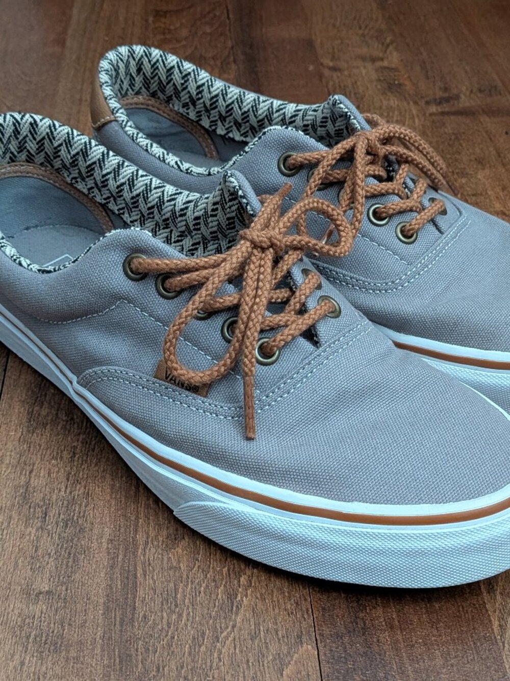 Vans Era 59 - Frost Grey / Chevron - Mens 9 Womens 10.5 - C&L - Sneakers Shoes